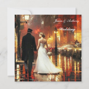 Invitation Belle robe blanche Mariage Tuxedo
