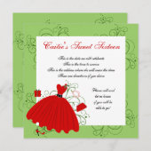 Invitation Belle robe de vacances (Devant / Derrière)