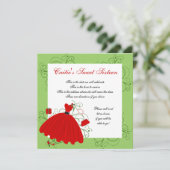 Invitation Belle robe de vacances (Debout devant)