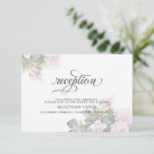 Invitation Belle rose peinte Roses BarefootBride™ (Debout devant)