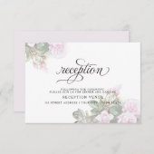 Invitation Belle rose peinte Roses BarefootBride™ (Devant / Derrière)