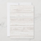 Invitation Belle scène de plage avec Mariage de bateau et de  (Dos)