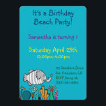 Invitation Belle scène de poisson éléphant avec corail<br><div class="desc">Est-ce un éléphant avec des nageoires ? Non, c'est un poisson-ele ! Du livre magnifiquement illustré Lucy Cousins "Hooray for Fish" (publié par Candlewick Press), cette scène montre le petit poisson orange et vert de Cousins qui se fait des amis avec un nouveau poisson qui ressemble beaucoup à un éléphant....</div>