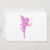 Invitation Belle silhouette de fée fille (Dos)