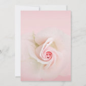 Invitation Belle Soft rose Rose Elégant Mariage (Dos)