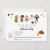 Invitation Belle soirée d'Halloween pour les enfants (Devant)