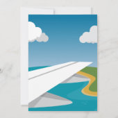 Invitation Belle Sunshade Baby shower pilote et avion (Dos)