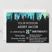 Invitation *~* Belle SUPERHEROS Anniversaire de enfant Party (Dos)