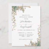 Invitation Belle Tiny Bellflowers Dîner De Répétition Whimsic (Devant)