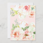 Invitation Belle Unicorne Face Aquarelle 1er Anniversaire (Dos)