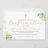 Invitation Belle verdure et confirmation croisée (Devant)