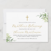 Invitation Belle verdure et Croix de la bénédiction de la mèr (Devant)