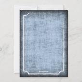 Invitation Belle vieille mode Poulet Barbecue Vieille Invitat (Dos)