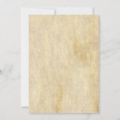 Invitation Belle vigne de raisin Vintage Mariage rustique (Dos)