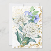 Invitation Belles Botaniques avec Faux Gold Parties scintilla (Dos)