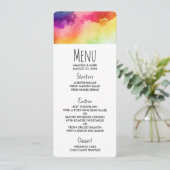 Invitation Belles couleurs arc-en-ciel Design abstrait (Debout devant)