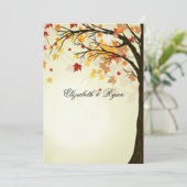 Invitation Belles couleurs d'automne, Mariage d'automne (Debout devant)