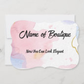 Invitation Belles couleurs de marbre pierre boutique manager (Devant)