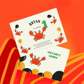 Invitation Belles crabes rouges