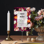 Invitation Belles Fleurs Arrière - plans Mariage Enregistrer 