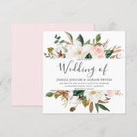 Belles fleurs blanches et blanches Mariage moderne