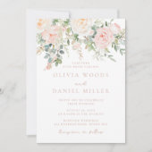 Invitation Belles Fleurs de Flush Mariage de printemps (Devant)