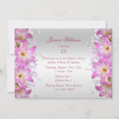 Invitation Belles Fleurs de Lis Belladone Anniversaire (Devant)