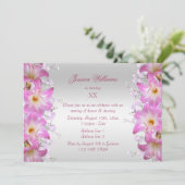 Invitation Belles Fleurs de Lis Belladone Anniversaire (Debout devant)
