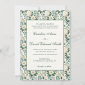 Invitation Belles fleurs et baies blanches modernes (Devant)