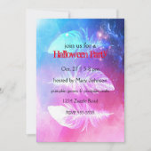 Invitation Belles plumes dans l'espace. (Devant)