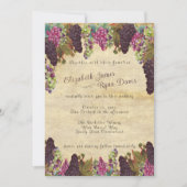 Invitation Belles vignes vintage mariage rustique (Devant)