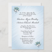 Invitation Bells Mariage bleu (Devant)