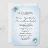 Invitation Bells Mariage bleu (Devant)