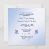 Invitation Bells Mariage bleu (Devant)