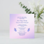 Invitation Bells Mariage violet (Debout devant)