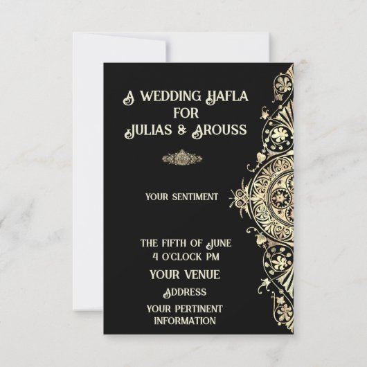 Invitation Bellydancer hafla boho gypsy mariage (Dos)
