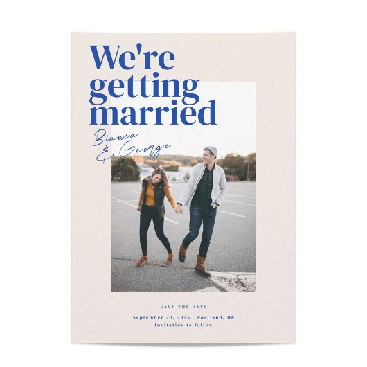 Invitation Belmont Wedding Enregistrer la date