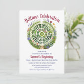 Invitation Beltane Celtic Garden Labyrinth Sabbat Party (Debout devant)