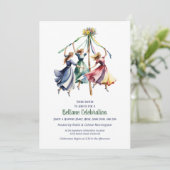 Invitation Beltane Maypole Dance Summer Sabbat Party (Debout devant)