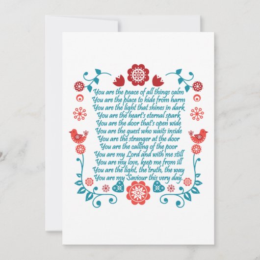 Invitation Bénédiction 13 (Devant)