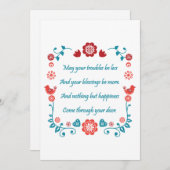 Invitation Bénédiction 25 (Devant / Derrière)