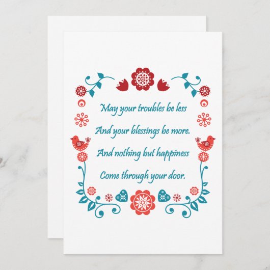 Invitation Bénédiction 25 (Devant / Derrière)