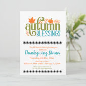 Invitation Bénédiction d'automne (Debout devant)
