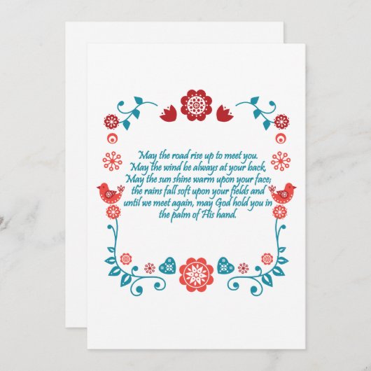 Invitation Bénédiction de 15 (Devant / Derrière)