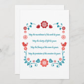 Invitation Bénédiction de 23 (Devant / Derrière)