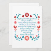 Invitation Bénédiction de 32 (Devant / Derrière)