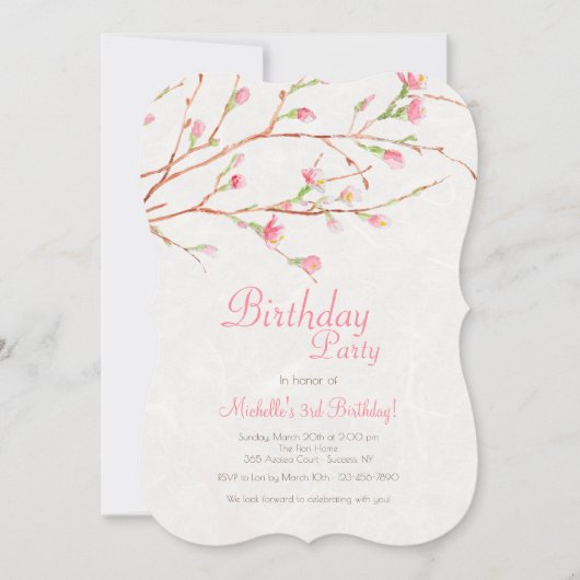 Invitation Bénédiction Douce (Devant)