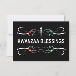 Invitation bénédiction kwanzaa sophistiquée