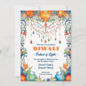 Invitation Bénédictions radiantes de Diwali (Devant)
