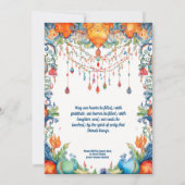 Invitation Bénédictions radiantes de Diwali (Dos)